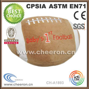 muy suave y barato de peluche suave pelota de rugby - Product Image 1