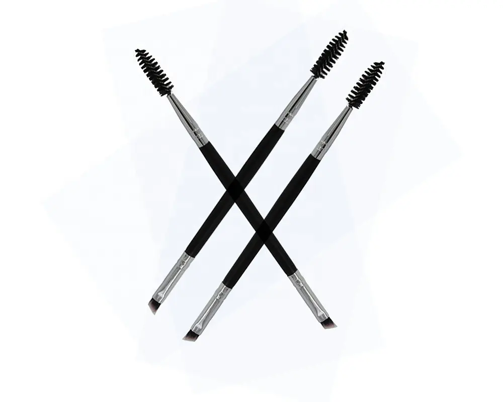 Wholesale double ended custom your own logo single private label eyebrow makeup brush