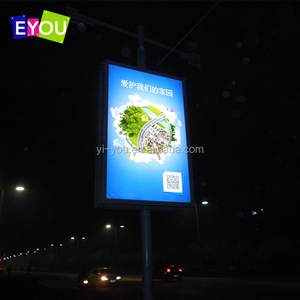 Năng lượng mặt trời giao thông LED hiển thị SMD Board đường phố cực quảng cáo Màn hình LED quảng cáo đường phố hộp đèn màn hình dấu hiệu cực hiển thị - Product Image 5