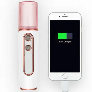 Berguna Nano Kelembaban Sprayer Steamer Wajah dengan Power Bank Fashion Air Penyemprot Wajah Kabut Semprot Perangkat Perawatan Kulit