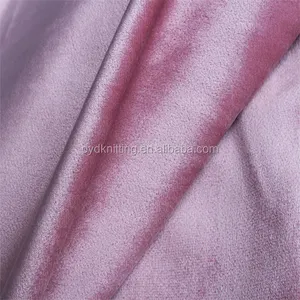 Nhà máy Pink Màu Sắc 100% Polyester Mềm Hà Lan Nhung Bọc Rèm Vải