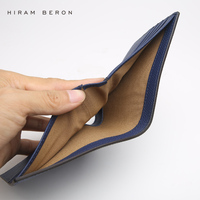 Dompet Kulit Asli Hiram Beron Berkualitas Tinggi Anti RFID Motif Epsom untuk Pria