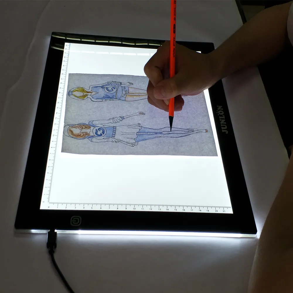 LED אמנות סטנסיל לוח אור כרית התחקות ציור שולחן לוח USD דיגיטלי ציור צלחות לילדים ArtistsSize: a2/A3