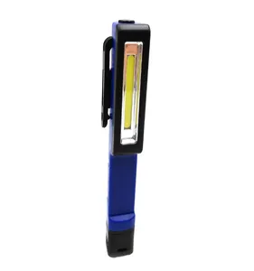塑料磁性COB LED笔夹手电筒