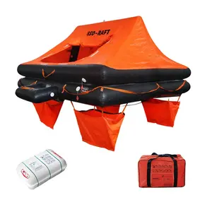 ISO9650-1 4คนพักผ่อน Liferaft เรือยอชท์ชูชีพกับวาลิสหรือกระป๋อง