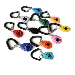 Wholesale agility training multi colors upgraded trainer dog clicker logo