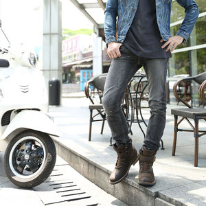 <span class=keywords><strong>Botas</strong></span> de Motocicleta ARCX, <span class=keywords><strong>Botas</strong></span> de <span class=keywords><strong>Motocross</strong></span> <span class=keywords><strong>Vintage</strong></span> Impermeables y Cálidas, <span class=keywords><strong>Botas</strong></span> de Cuero Genuino para Exteriores, Zapatos de Ocio para Hombre - Product Image 2
