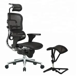 Split Loại Nhôm Tổng Thể Trở Lại Chuyên Nghiệp Ergonomic Bàn Máy Tính Ghế Với Footrest