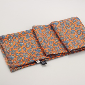 <strong>Mens</strong> Fashion High Quality Digital Printing Handmade OEM Custom <strong>Silk</strong> <strong>Scarf</strong> - Product Image 6