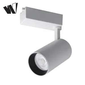 Anti-glare white black COB 3w 6w 8w 12w 20w 25w 30w 35w rotating adjustable beam led track light