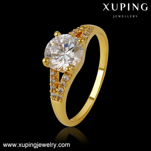 14076 xuping koperlegering Dubai 24 k vergulde engagement <span class=keywords><strong>diamond</strong></span> ring - Product Image 6