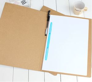 Kraft Ordner Hard 2 löcher Datei Papier Ordner, Hohe-qualität Hängen Datei Halter, hohe Kapazität Bericht Präsentation Ordner - Product Image 2