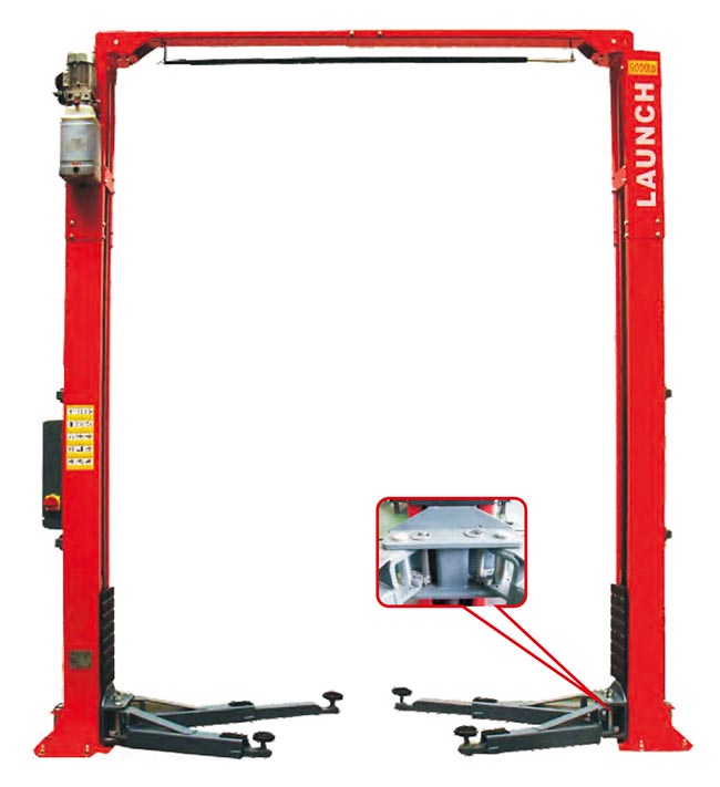 Newestly LAUNCH TLT245AT  home elevator lifts 4.5 ton car lift machine  two post car lift