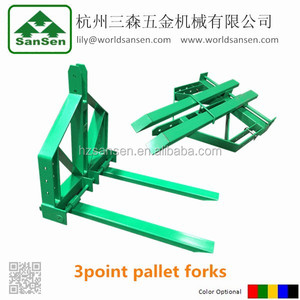 Trekker <span class=keywords><strong>3</strong></span> Punts Trekhaak Pallet Vorken, Opvouwbare Pallet Mover Voor Compacte Tractoren - Product Image 5