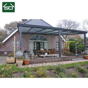 Kits de pergola rétractable motorisée en aluminium, bassin pour jardin et patio, pergola avec <span class=keywords><strong>toit</strong></span> argenté - Product Image 4