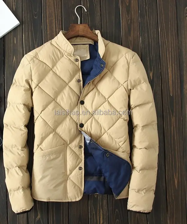Top sell european fashion garment winter men's heavy padded and quilted jacket