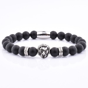 Artisanal <span class=keywords><strong>brésilien</strong></span> D'été Charmes Tête de Lion Sodalite Pierre <span class=keywords><strong>Bracelet</strong></span> Pour Hommes - Product Image 4
