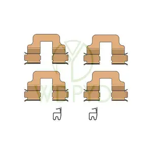 Комплект аксессуаров для тормозных колодок 16012450 4321245 0061245000, комплект оборудования для TOYOTA COROLLA, OPEL ASTRA, PEUGEOT BOXER 109-1245