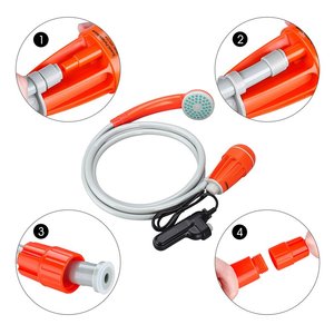 Ducha Portátil Impermeable con Batería para Acampar al Aire Libre, Fácil de Obtener Agua del Cubo, Arroyo o Río para Ducharse - Product Image 4