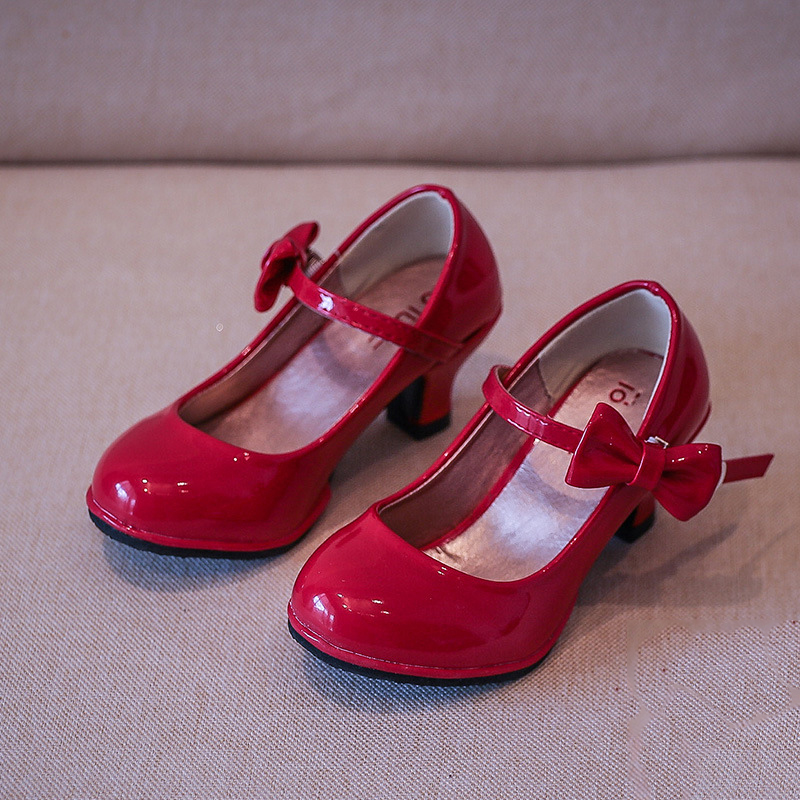 Лидер продаж, детская обувь принцессы на высоком каблуке, Корейская версия