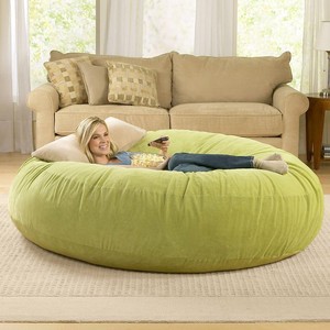 <span class=keywords><strong>Puff</strong></span> de esponja triturada para sala de estar, sofá grande lleno de esponja, PUF de juego <span class=keywords><strong>gigante</strong></span> para adultos - Product Image 5