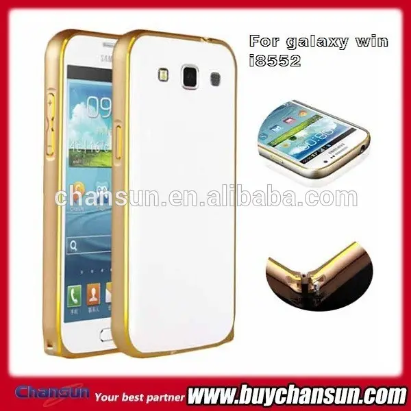 aluminium métal bumper cas pour samsung galaxy peluchegagnez i8552