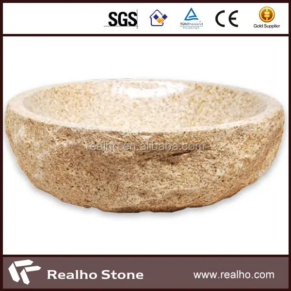 indoor and outdoor use simple design rustic stone sink