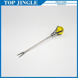Fancy Stainless Steel Dessert <b>Cake</b> Fork with Diamond - Product Image 4