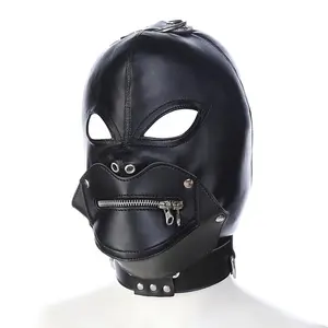 Đầu Handler Dây Kéo Hoods Fetish Gay Đồ Chơi Full Head Restraints Headgear Người Lớn Quan Hệ Tình Dục Đồ Chơi Cho Phụ Nữ Đàn Ông Khiêu Dâm Cửa Hàng Tình Dục