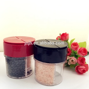 Pots à <span class=keywords><strong>épice</strong></span>s en plastique multi-chambres, 4 en 1, de 100ml, mini bocaux à <span class=keywords><strong>épice</strong></span>s, en plastique, livraison gratuite - Product Image 4