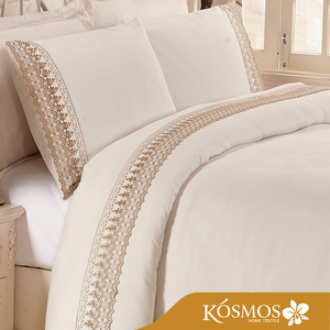 KOSMOS Literie En Gros Microfibre Polyester Dentelle Broderie Lit Couette Couvre Housse de Couette - Product Image 1
