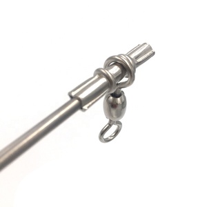 65cm Acier Inoxydable Six Équerre avec 12 Émerillons De Pêche matériel de Pêche Produits - Product Image 6