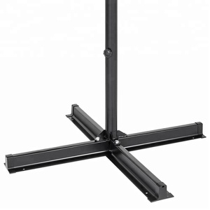 <span class=keywords><strong>Parasol</strong></span> de jardin <span class=keywords><strong>rond</strong></span> et extérieur de 16 pieds, <span class=keywords><strong>parasol</strong></span> à poteau central en aluminium valanced de 5m avec base croisée pour cour - Product Image 5