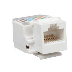 แอมป์แจ็คหลัก <span class=keywords><strong>RJ45</strong></span>ขั้วต่อโมดูลาร์ CAT5E/<span class=keywords><strong>CAT6</strong></span>/CAT6A 8P8C ABS ชุบทอง/สายไฟ T568A สายไฟ B - Product Image 5