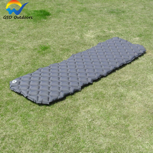 Colchoneta inflable para exteriores GSD, diseño de diamante único, colchón de aire plegable ligero para acampar, almohadilla de dormir ultraligera Compatible - Product Image 2