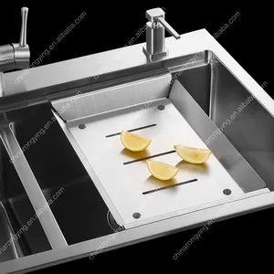 Stainless Steel Hand Kitchen Sinks Suppliers Double Sink Kitchen Stainless Steel With Knife Holder