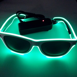 Nuevos productos 2025 gafas de sol de plástico multicolor EL Light up para gafas de neón de fiesta de baile - Product Image 6