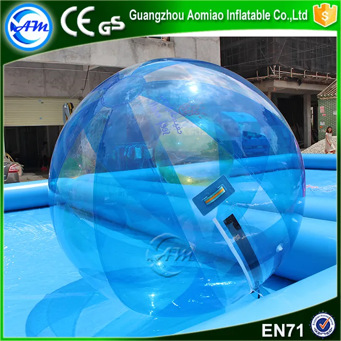 CE TPU bola inflable del agua caminando alquiler/bola de cristal de la fuente de agua/agua bola que camina