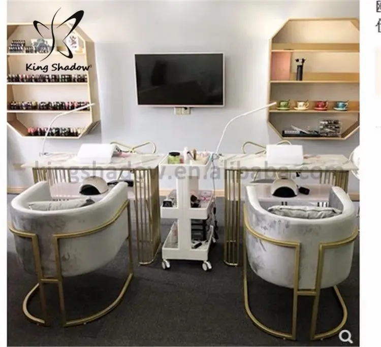 2019 nagel tafel met dust collector decoratie salon nail salon apparatuur en meubilair