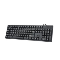 Vente chaude 104 105 Clés USB Filaire Étanche Noir PC Portable K 101 Claviers arabes Bureau clavier D'ordinateur K-101