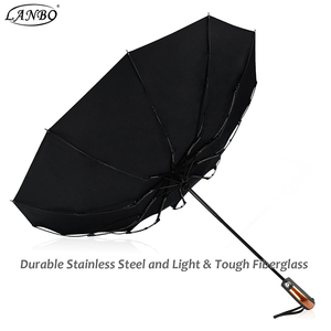 <strong>Wind</strong> <strong>Proof</strong> Reinforced Canopy Auto Compact <strong>Umbrella</strong> with Ergonomic Non-Slip Handle - Product Image 2