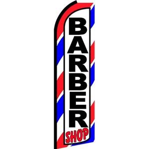 Sản Phẩm Khuyến Mại Chất Lượng Cao Cờ Bãi Biển Quảng Cáo Thể Thao <span class=keywords><strong>Polyester</strong></span> Dễ Lắp Đặt Cờ Thợ Cắt Tóc Tùy Chỉnh - Product Image 2
