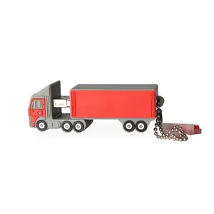 Groothandel Cartoon Truck Usb Flash Drive 64Gb Pen Drive U Schijf 4Gb 8Gb 16Gb 32Gb Flash Memory Stick