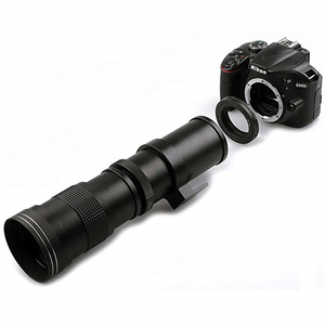 Lente de enfoque Manual para cámara dslr, <span class=keywords><strong>nikon</strong></span>, canon, d3500, d7500, d750, d500, d7200, d3200, d5300, d3400, 420-800mm, f/8,3 - Product Image 1