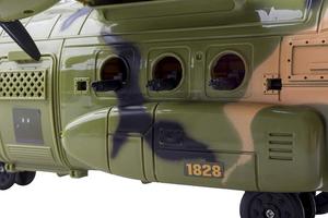 Bombardiere gigante F16 militare da combattimento aereo giocattolo con luci e suoni dell'esercito per bambini, include Mini soldati - Product Image 5