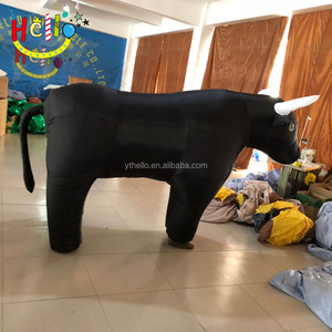 <span class=keywords><strong>Disfraz</strong></span> de animal inflable para actuación de desfile, <span class=keywords><strong>disfraz</strong></span> de <span class=keywords><strong>toro</strong></span> inflable negro - Product Image 6
