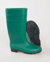 Gumboots Agriculture Acid Resistant PVC Boots Green Color Farm Rain Gumboots For Men