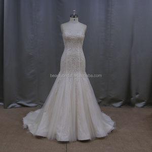 Prix de gros dos nu sexy robe de mariée sirène - Product Image 1