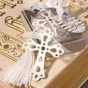 Funny creative ceative gifts craft items wedding fashion cross alloy bookmark one piece one gift