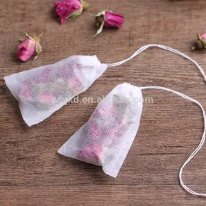 100 pièces non-tissé Vide Sachets Chaîne D'herbe Sachet De Thé En Vrac thé filtre sac